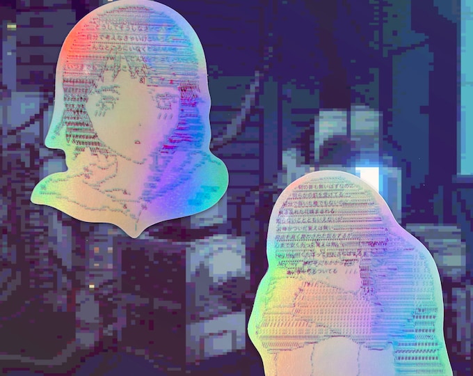 holographic lain stickers