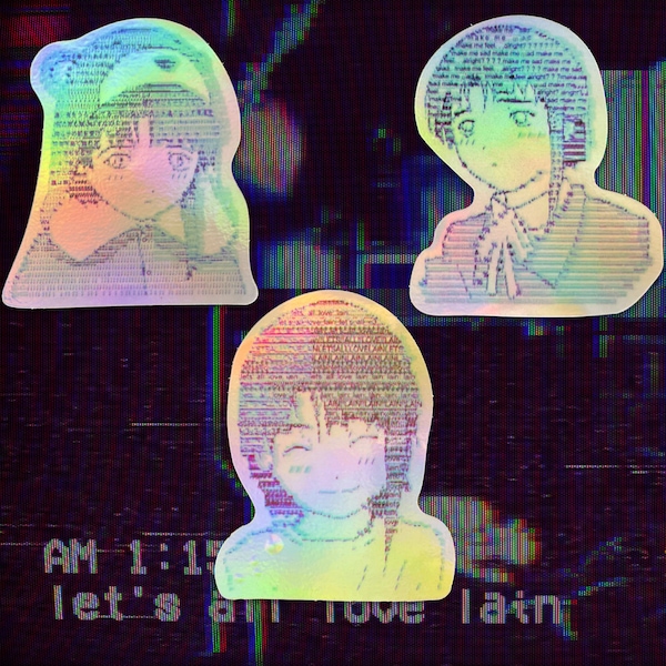 holographic serial experiments lain stickers