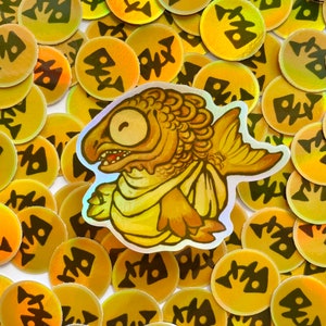 holographic goldie sticker