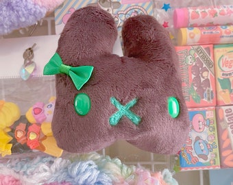 dark chocolate mint bunny charm