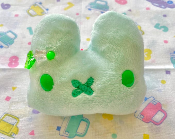 fresh mint plush bunny charm