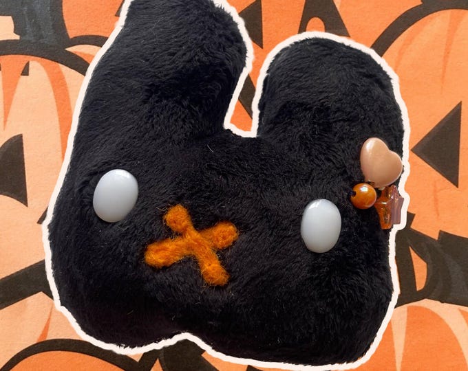 spooky shadow plush bunny charm