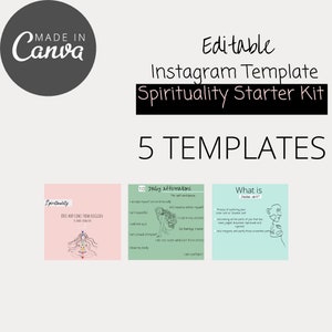 Instagram Post Template | Spiritual, Wellness, Holistic | Social Media Engagement