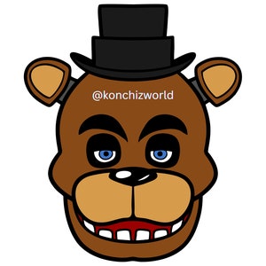 Freddy Five Nights at Freddy&#39;s SVG File