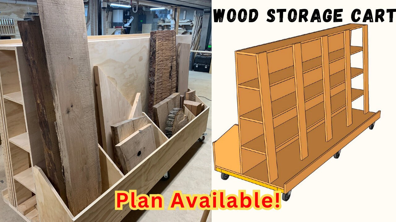 Rolling Plywood Cart Plans