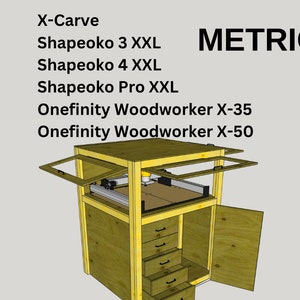 Shapeoko 4 XXL/Shapeoko Pro XXL/Onefinity Woodworker X-35/Onefinity Woodworker X-50/X-Carve/Shapeoko 3XXL-88Page Build Plan,Cut List(Metric)