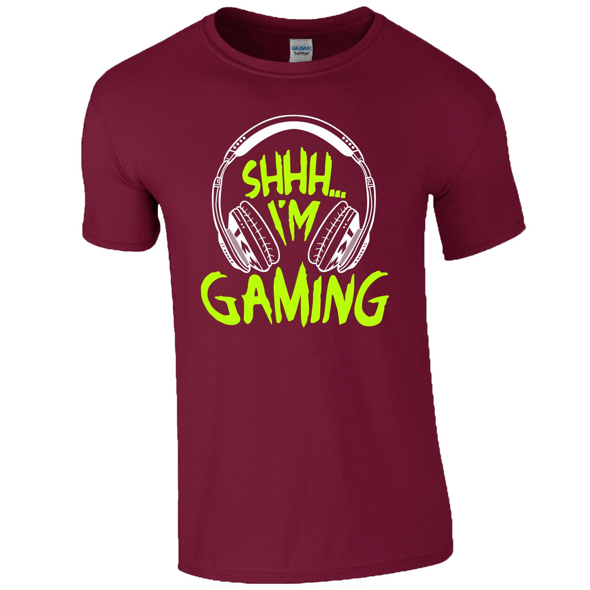 Discover Gamer T Shirt Shhh... I'm Gaming Funny Slogan Among US Game Festival Birthday Christmas Party Men Top Gift