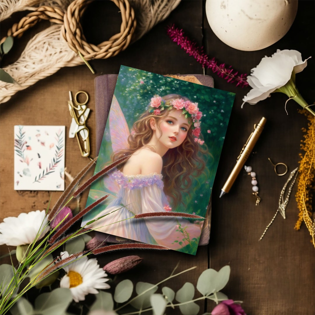 Sentiment Princess Perfect Card for A Fairy Princess Actual Physical 5X7 Greeting Card ...
