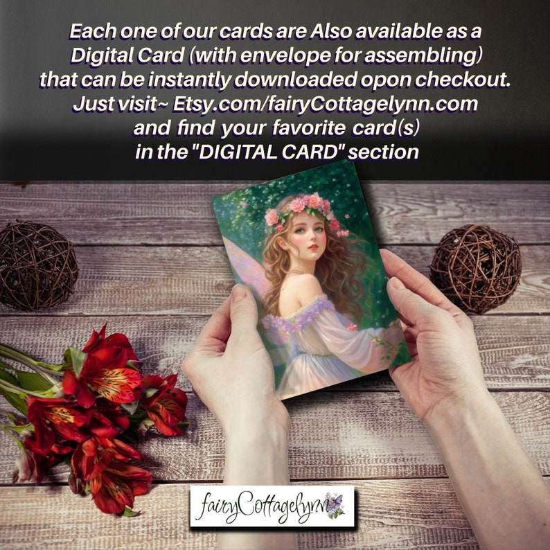 Sentiment Princess Perfect Card for A Fairy Princess Actual Physical 5X7 Greeting Card ...