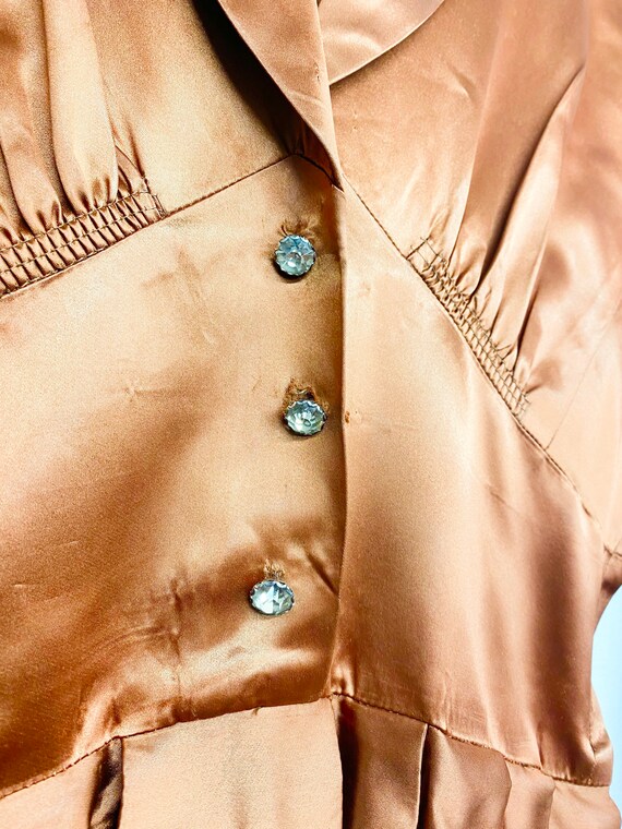 Grace Kelley liquid copper 40’s gown - image 3