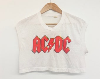 Ac Dc Crop Top | Etsy Australia