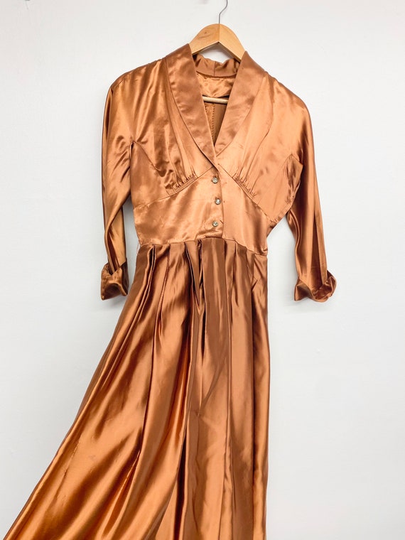 Grace Kelley liquid copper 40’s gown - image 1
