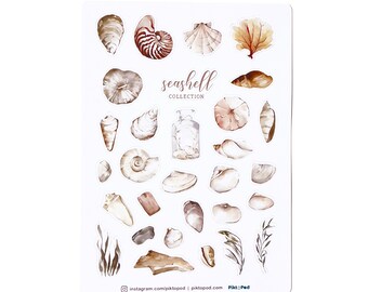 Seashell Collection Stickers