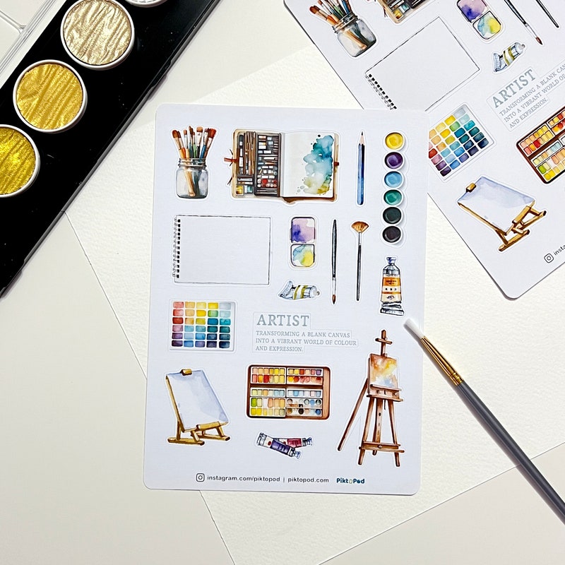 Artist Tags for Paintings - Etsy