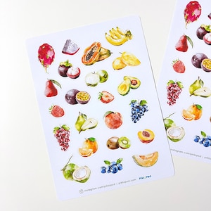 Stickers fruits tropicaux