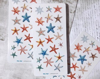 Starfish - Glossy Clear Stickers