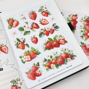 NEW! Strawberries Stickers