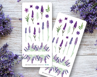 Lavender - Glossy Clear Stickers