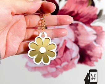 Portachiavi NFC a forma di fiore