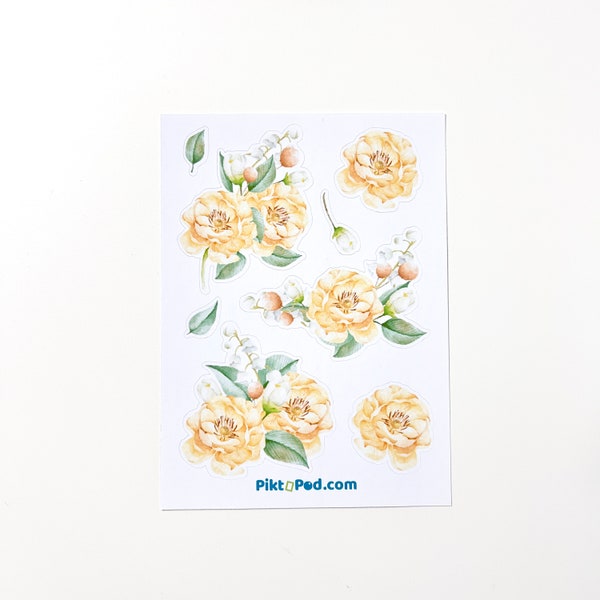 Yellow Stickers Etsy