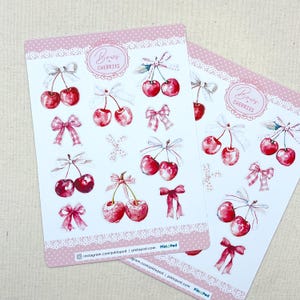 Pink Bows & Cherries