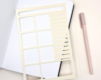 NEW! Weekly Layout Journal Stencil - A5 Size