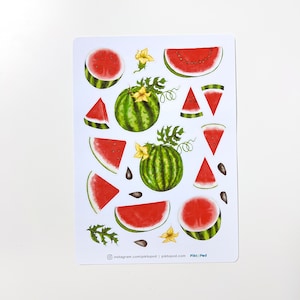 Watermelon Sticker Sheet 5x7&quot;