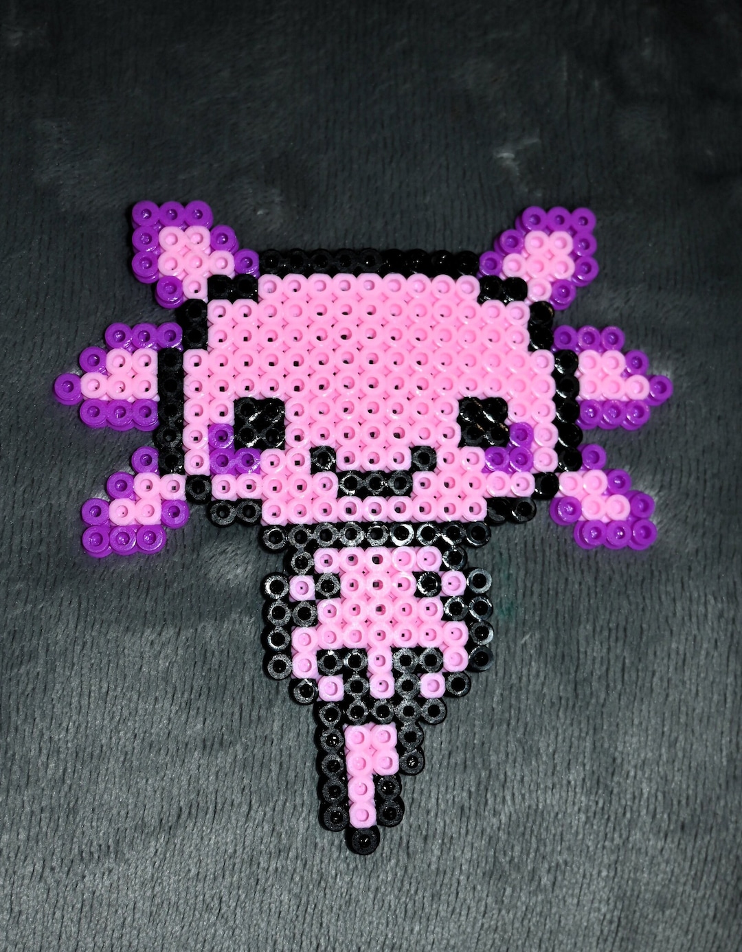 Perler Bead, Perler Bead Axolotl, Melty Bead, Melty
