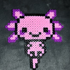 I made an axolotl in a bucket with pearler beads : r/Minecraftart