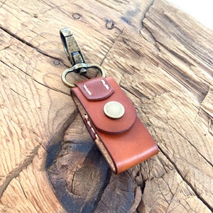 YubiKey 5 | 5C Protective Holder Handstitched Leather, Protective Case, Protective Cover, Protector for storage or travel