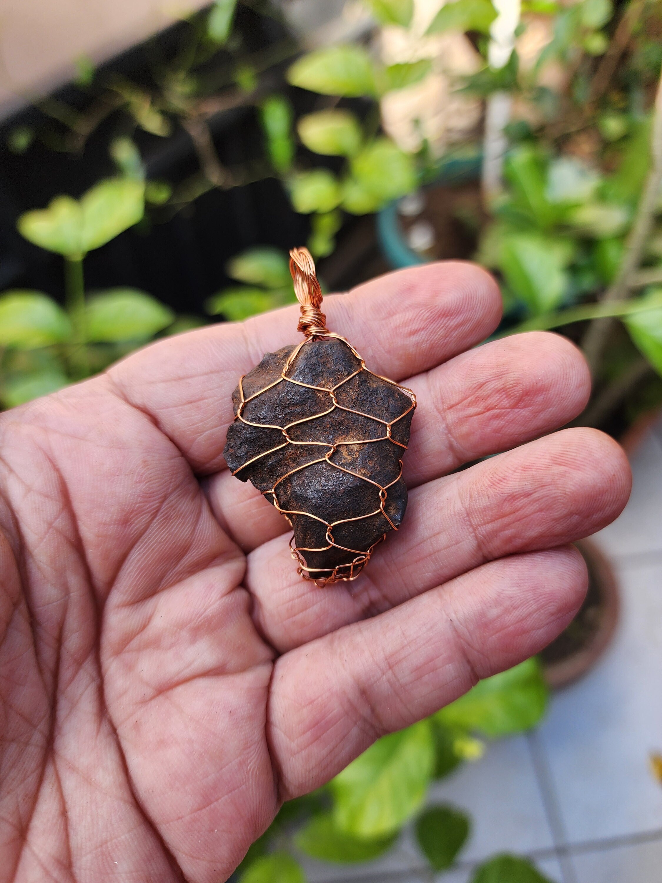 Gebel Kamil Meteorite Pendant - Iron Meteorite - Meteorite