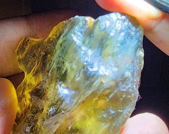 Libysches Wüsten Glas. selten SMOKEY blau ldg. Libyscher Goldtektit Libysches Glas. Libyscher Wüstenkristall. 46GR Tektit . SELTENE LDG