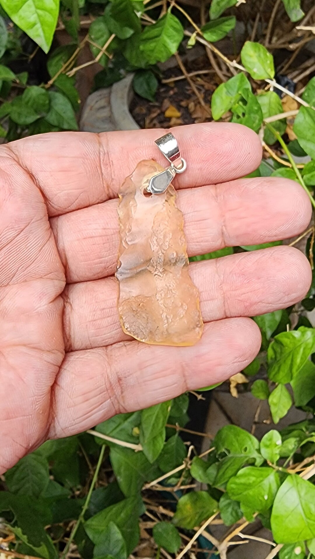 Libyan Desert Glass Pendant / Libyan Gold Tektite / Libyan Etsy