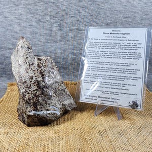 Chondrite L6 Meteorite Slice: Sahara Desert Specimen, 1105gr