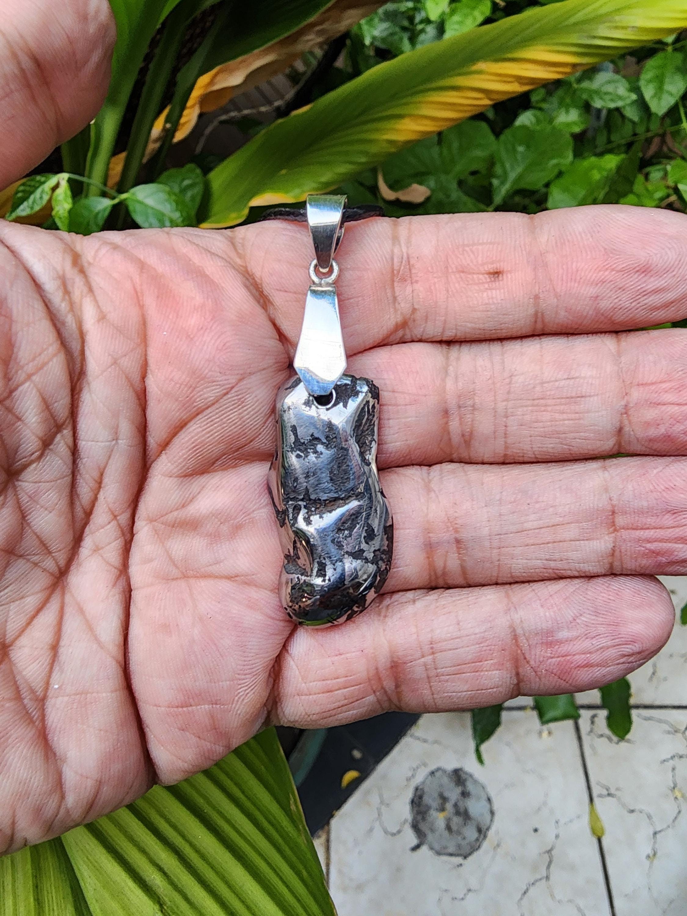 独創的 Sliver Meteorite Kamil Gebel Pendant Meteorite Iron - ネックレス・ペンダント
