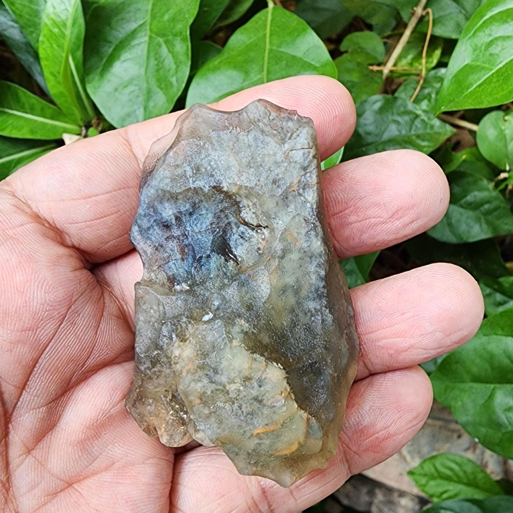 Libyan desert glass / RARE Libyan BLUE Tektite / Tektite / Libyan Desert / Libyan Desert / smokey blue rare / 65GR
