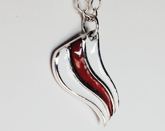 Free Belarus Flag 925 Sterling Silver Pendant