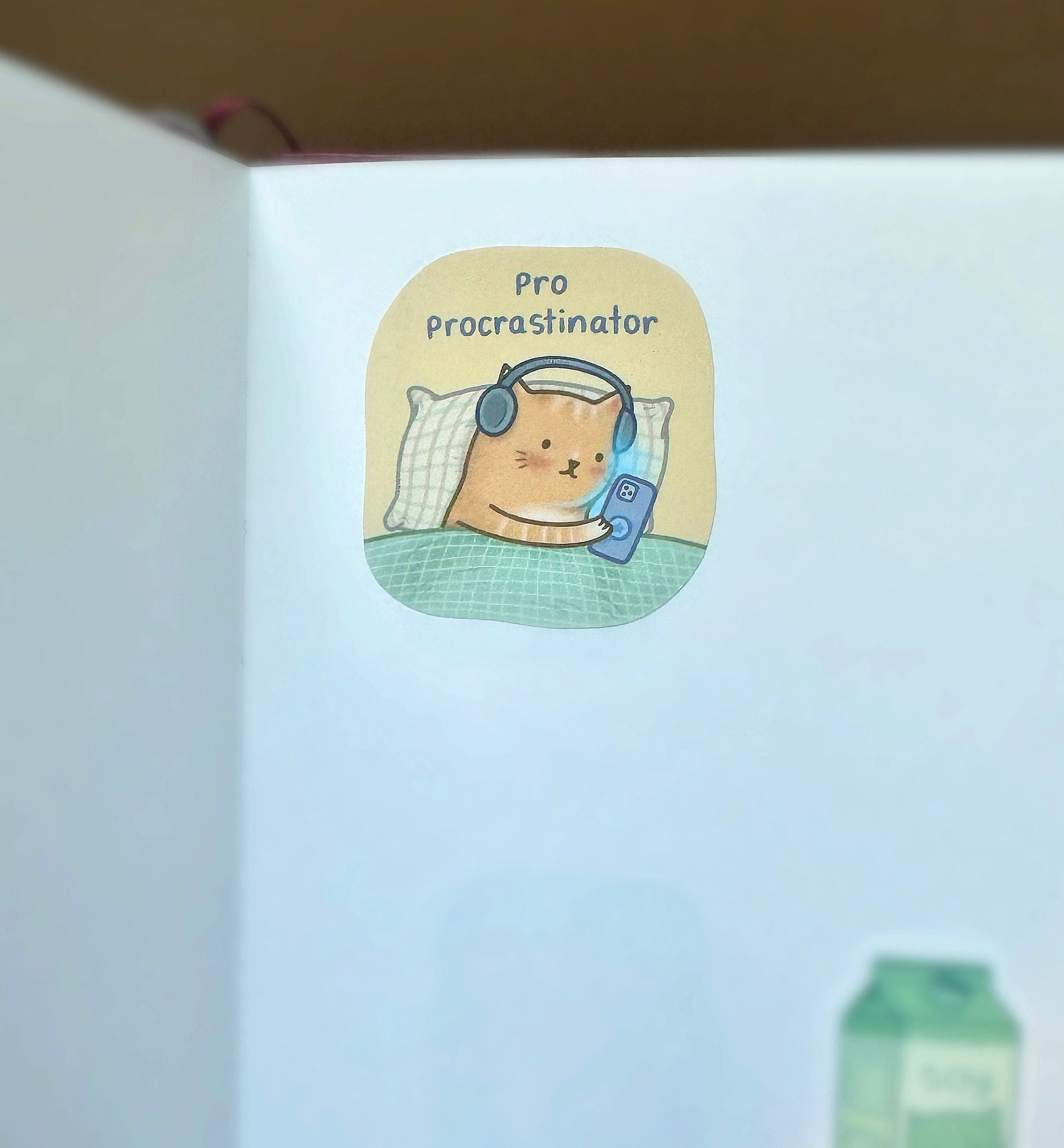Procrastinate Sticker Pro Procrastinator Vinyl Glossy Sticker Cat Sticker Cute Cat Sticker ...
