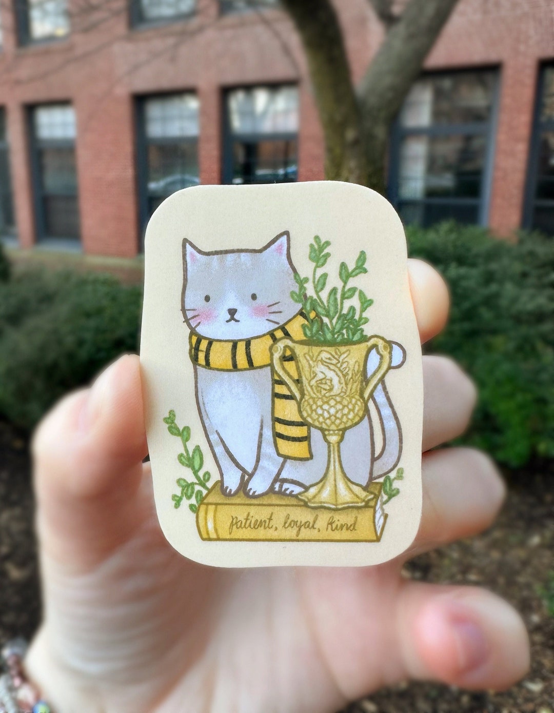 HP House Cat Sticker (yellow) | HP | Vinyl Wizarding World | Wizard ...