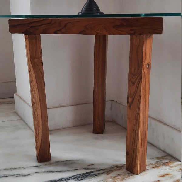 Wood End Table Etsy