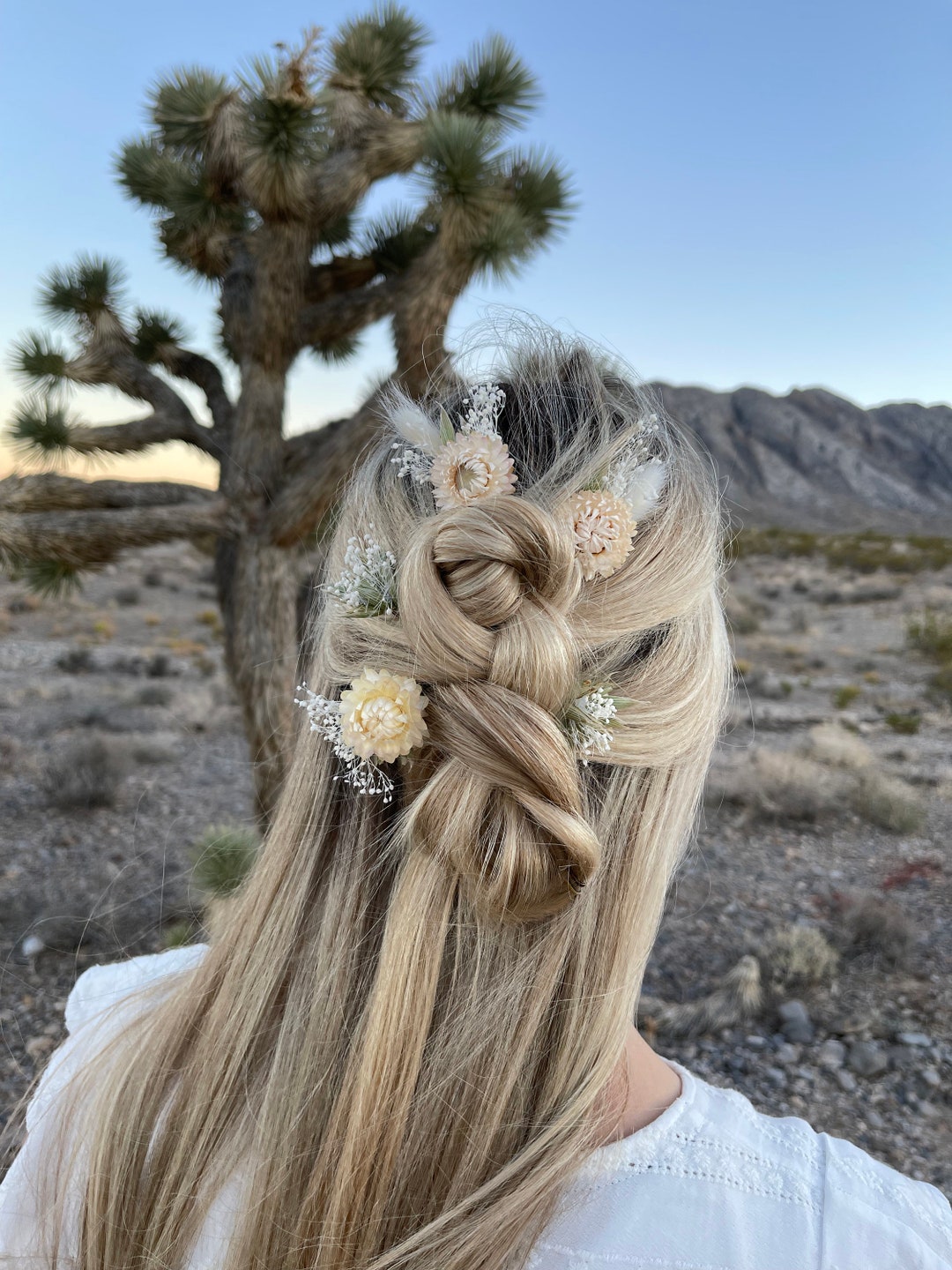 Dried Flower Hair Pins for Weddings, Dried Flower Hair Pins for Hair