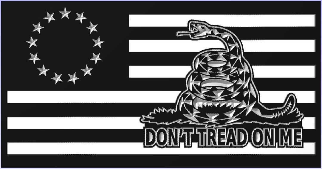 Don't Tread on Me Flag V3, SVG DXF AI , Digital File Only - Etsy