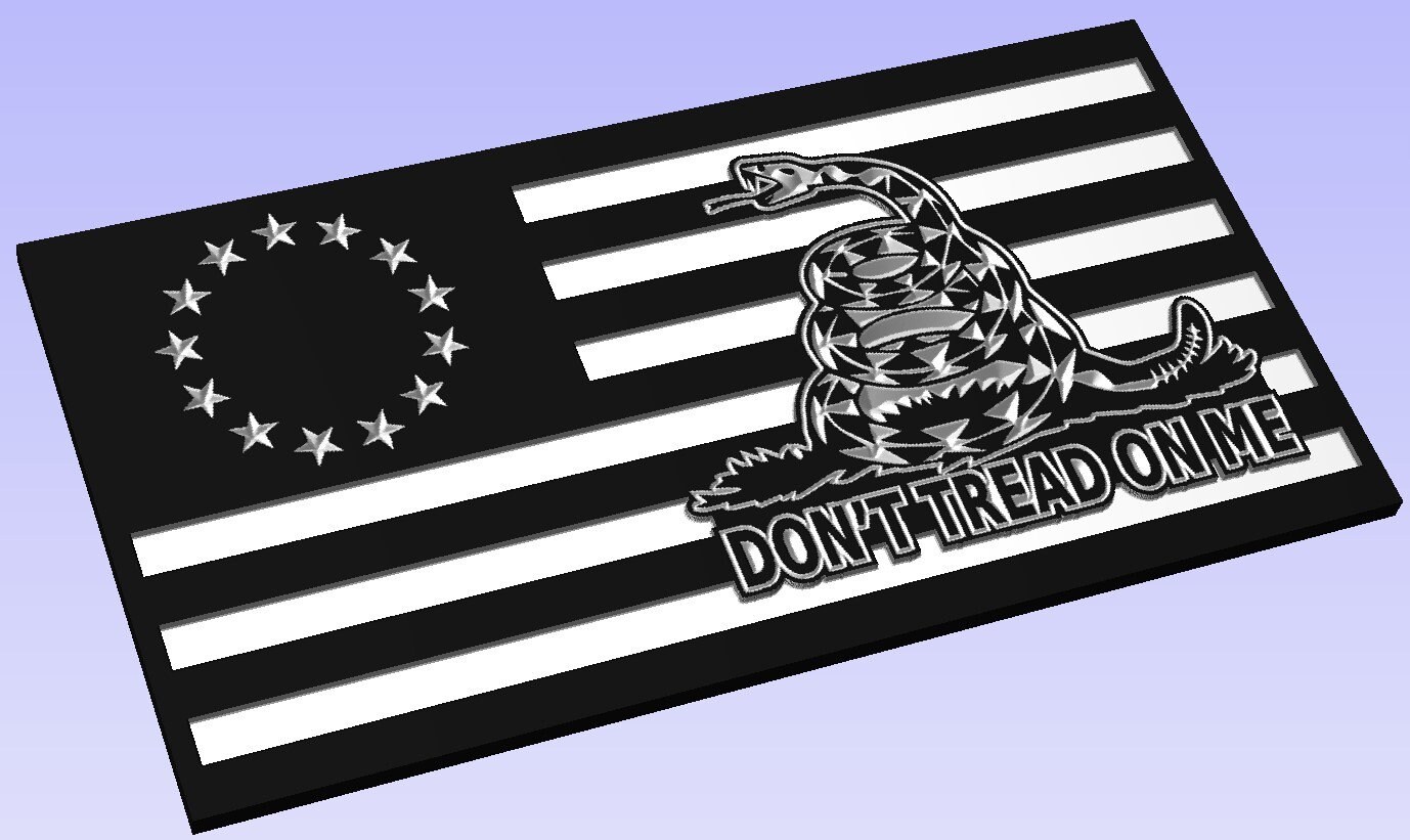 Don't Tread on Me Flag V3, SVG DXF AI , Digital File Only - Etsy