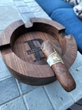 Walnut Cigar Ash Tray Deep Dish, monogram cigar ash tray, gift for men, groomsman gift, personalized wedding gift