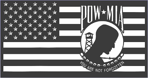 Pow Mia Graphics Jackson Flag Company Handcrafted POW Mia Flag