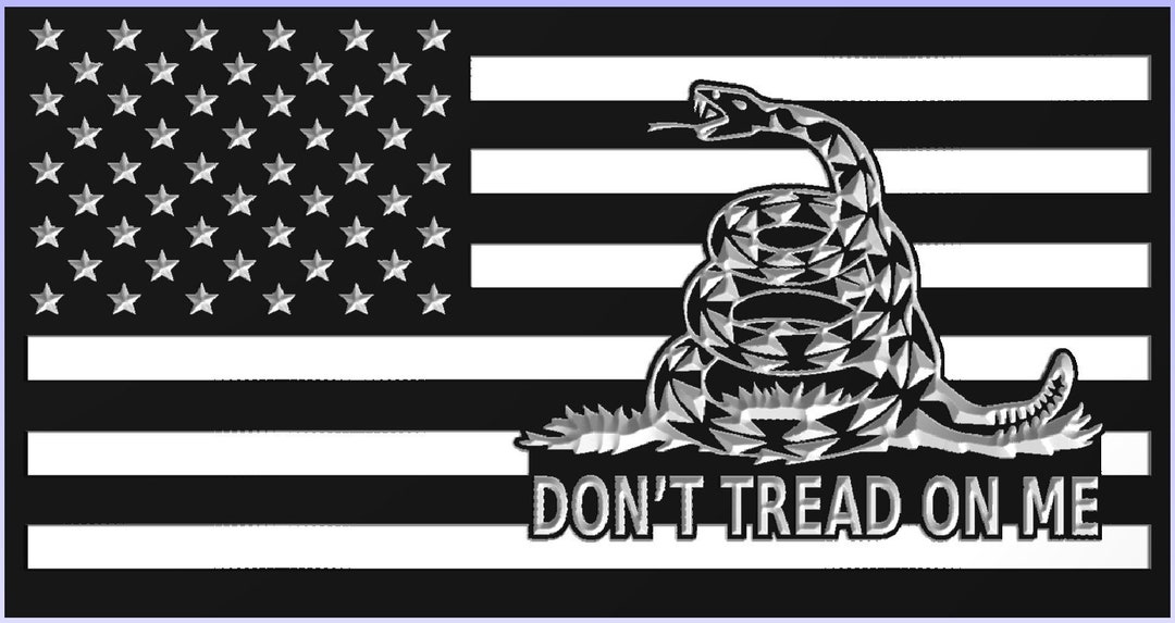 Don't Tread on Me Flag V1, SVG DXF AI , Digital File Only - Etsy