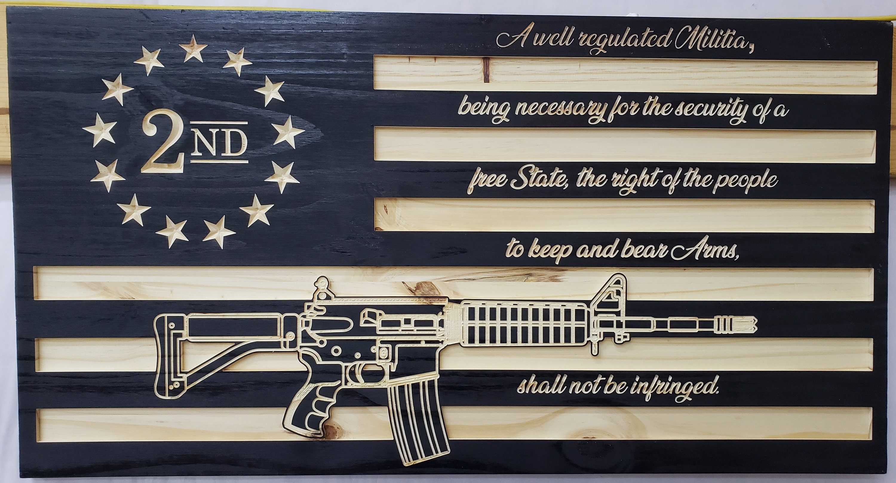 Come and Take It (AR15) – Handmade Wooden American Flags - Veteran Made  Woodworks