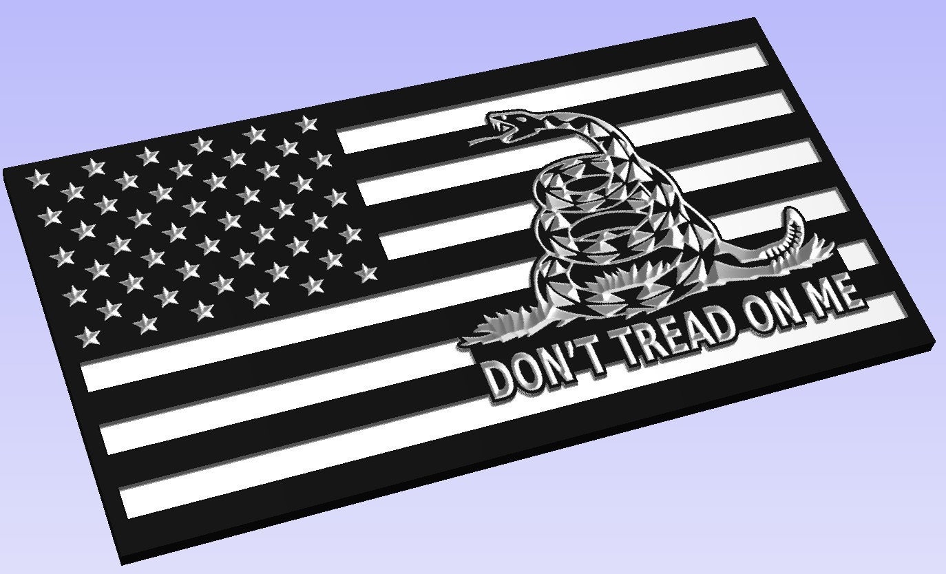 Don't Tread on Me Flag V1, SVG DXF AI , Digital File Only - Etsy