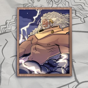 Zeus- The Thunderous King- Print 11x14 print