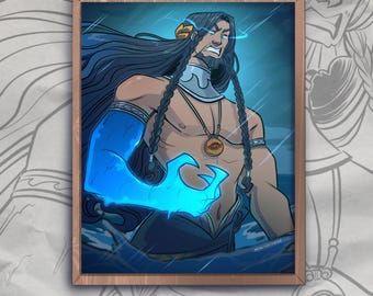 Poseidon- The Tidal Tyrant- 11x14 print